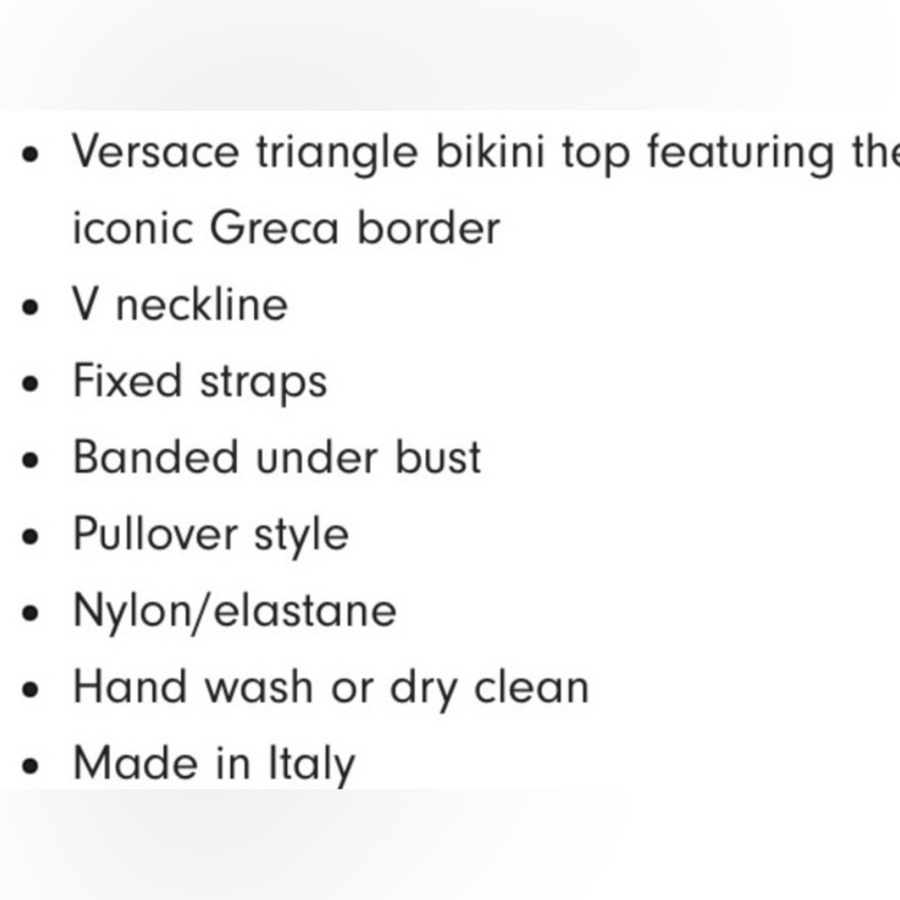 Versace Bikini Top Triangle Spugn - Picture 12 of 13